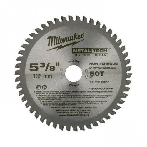 Lưỡi cắt kim loại Milwaukee 50T 135mm